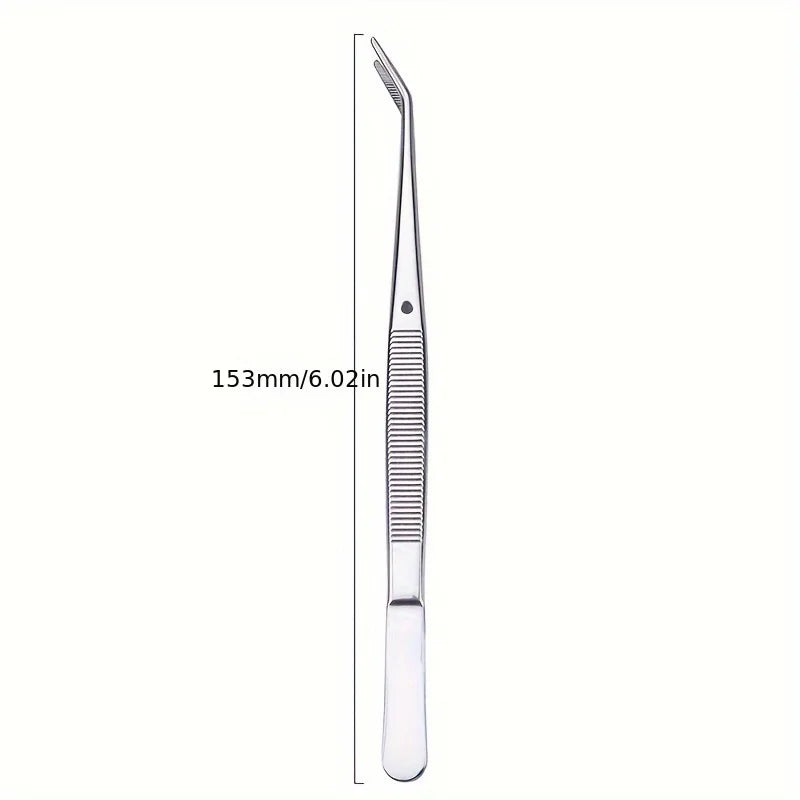 1/5/10Pcs Dental Cotton Tweezers Cotton Roll Filling Clip Stainless Steel Art Nippers Pincers Forceps Medical Surgical Instrume