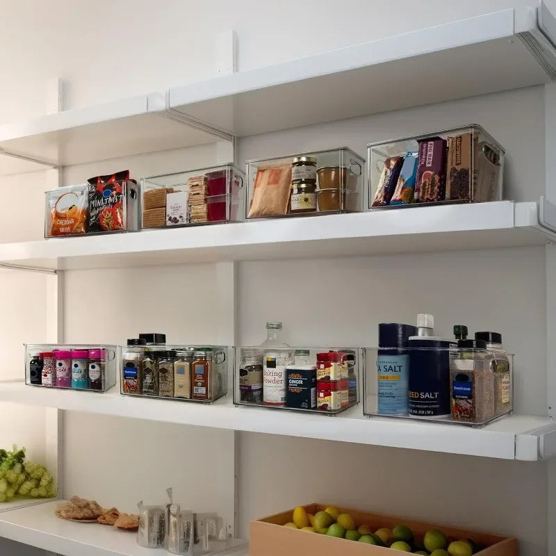 Stackable Plastic Storage Bins with Lids