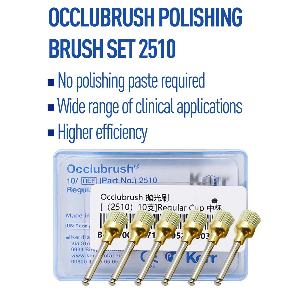 Occlubrush Polisher -Kerr Rotary - Reusable - 3/10pcs