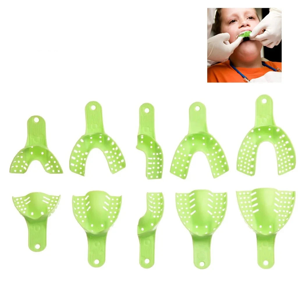 Plastic dental impression trays