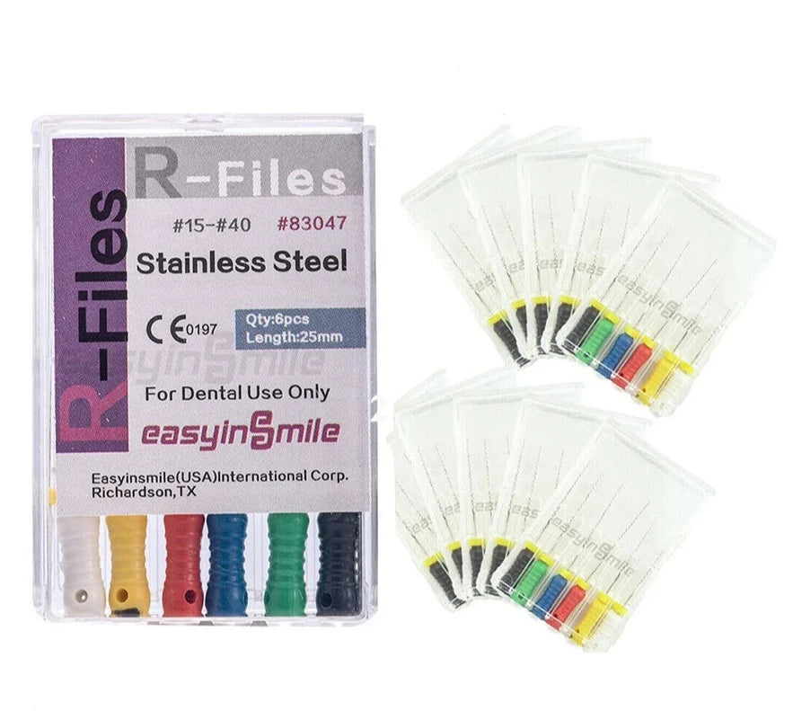 High-Quality Endo Files for Efficient Dental Procedures - 6pcs per pack, 10 sizes available