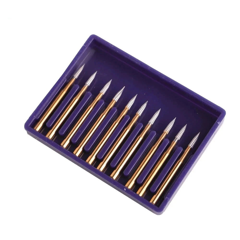 Needle Carbide Burs FG#7901 - 10 Pcs Set