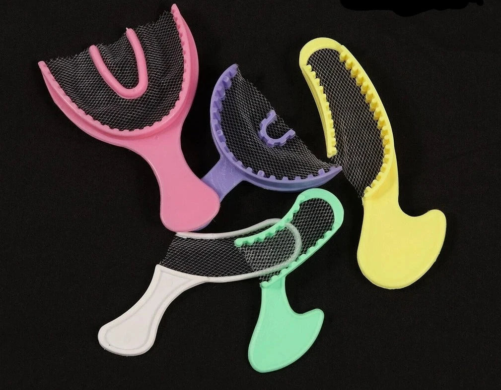 Dual Arch Impression Trays - Color-Coded 20pcs/pack