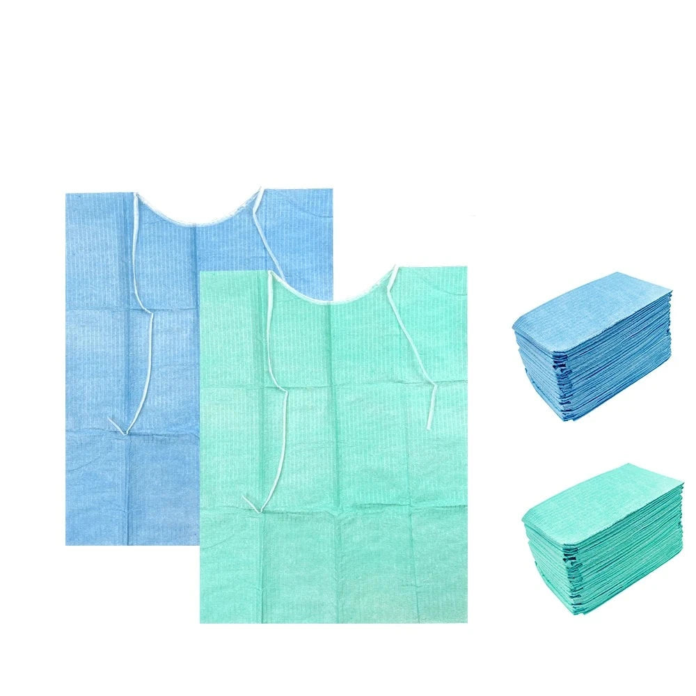 Contour Disposable Dental Bibs- 3ply/100pcs