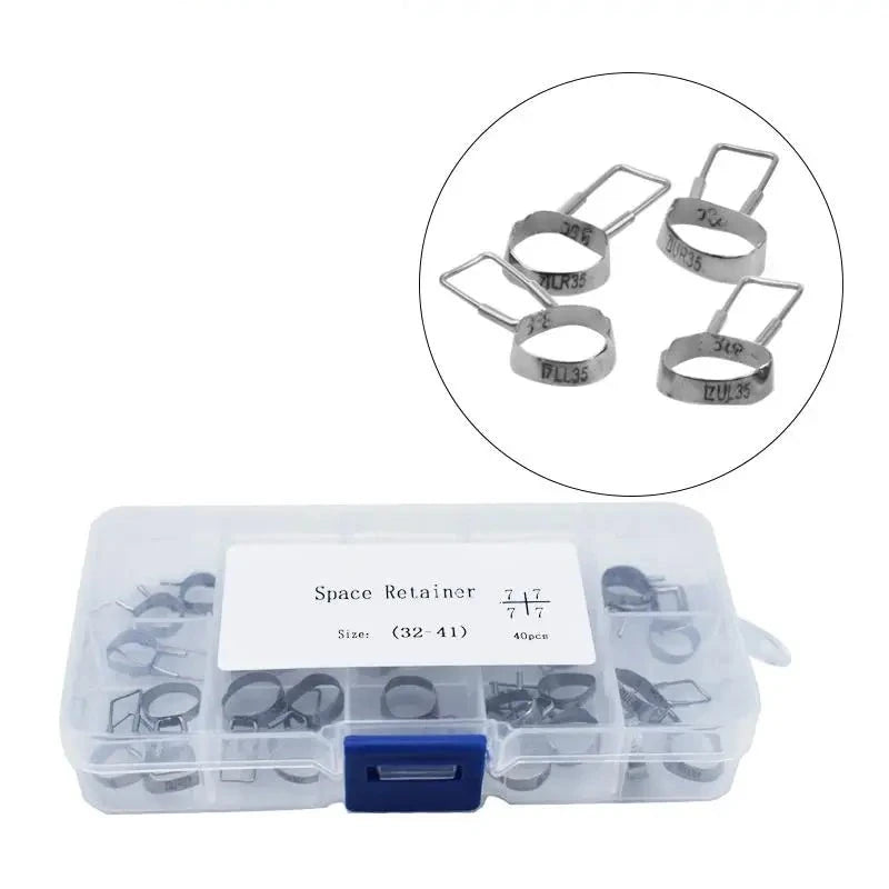 Orthodontic Molar Bands for Pedo Space Maintainer- 40 Pcs/Box