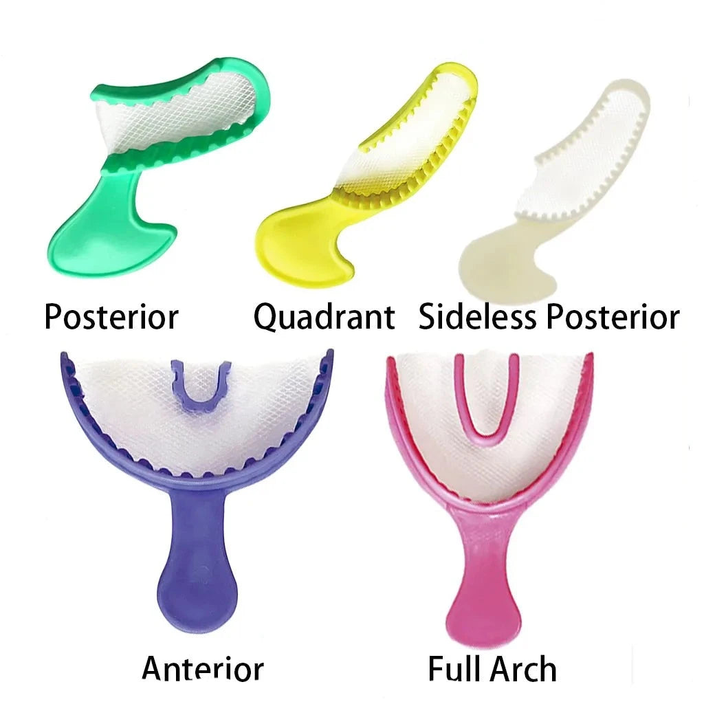Dual Arch Impression Trays - Color-Coded 20pcs/pack