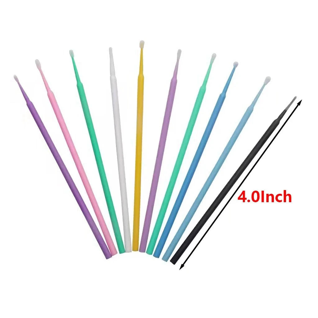 Disposable Micro Applicator Brushes - Bendable Neck 100pcs