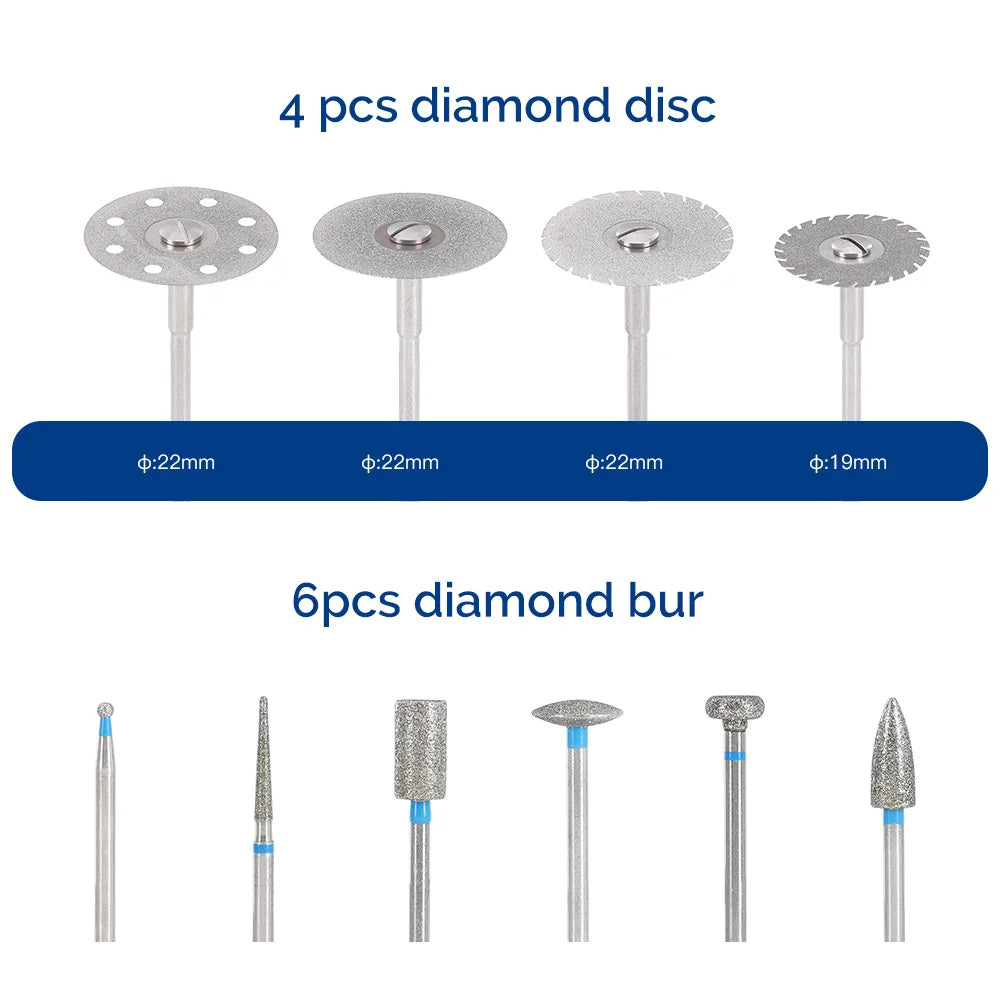 Dental Lab Polishing Kit - 51Pcs - 2.35mm Shank Diameter