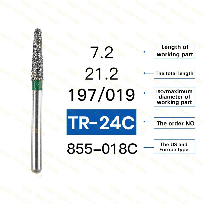 Coarse dental diamond burs