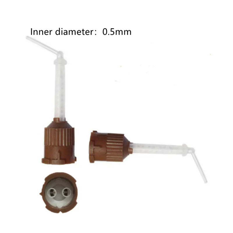 Dental Silicone Mixing Tips and Tubes - 50Pcs
