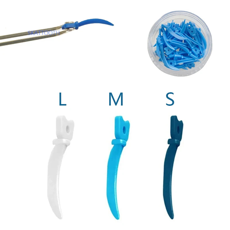 Pin Tweezer Stainless Steel + Plastic Wedges 40pcs