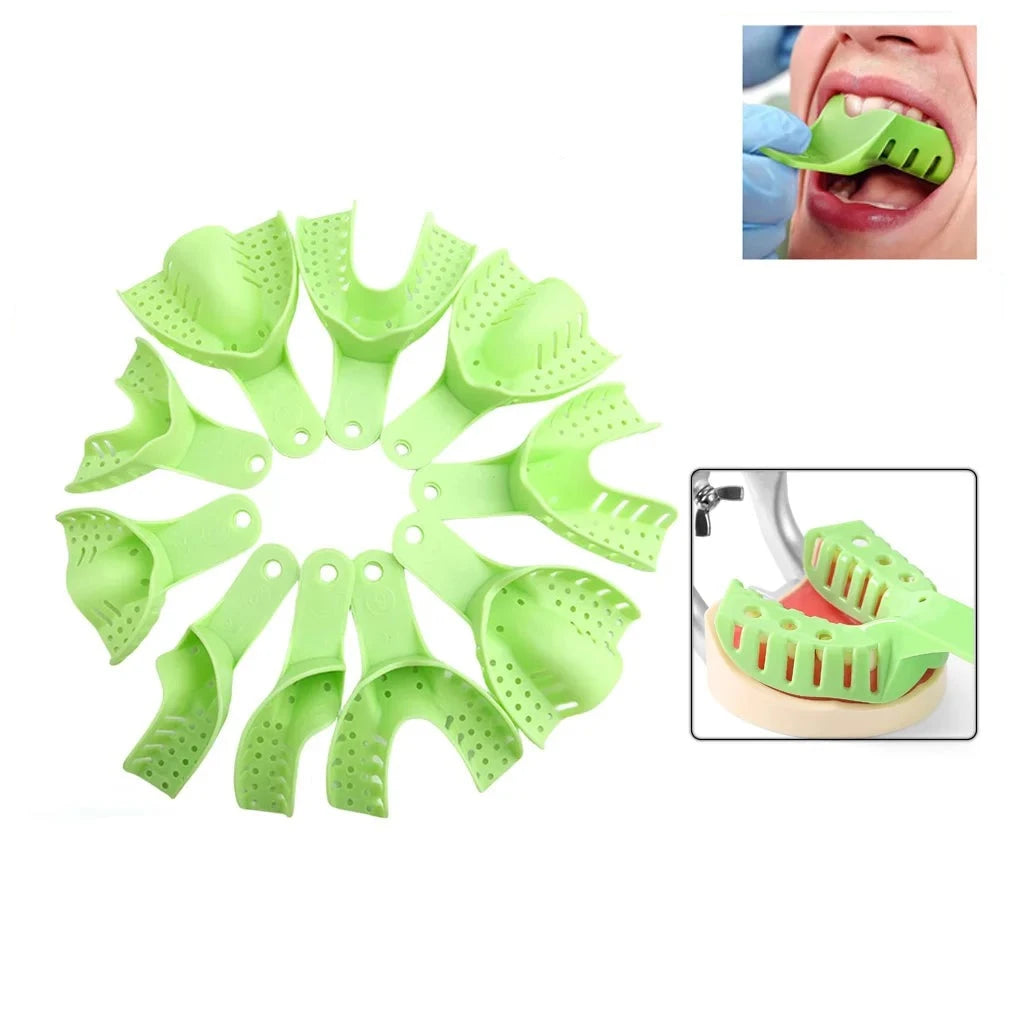 Plastic dental impression trays