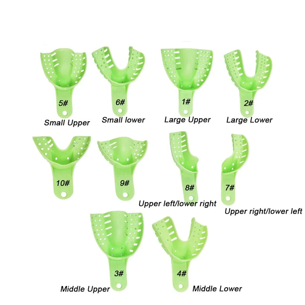 Plastic dental impression trays