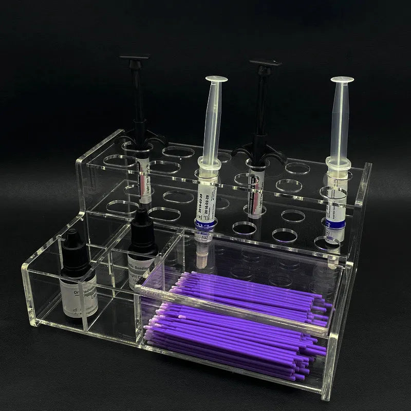 a set of tubes and tubes in a clear case