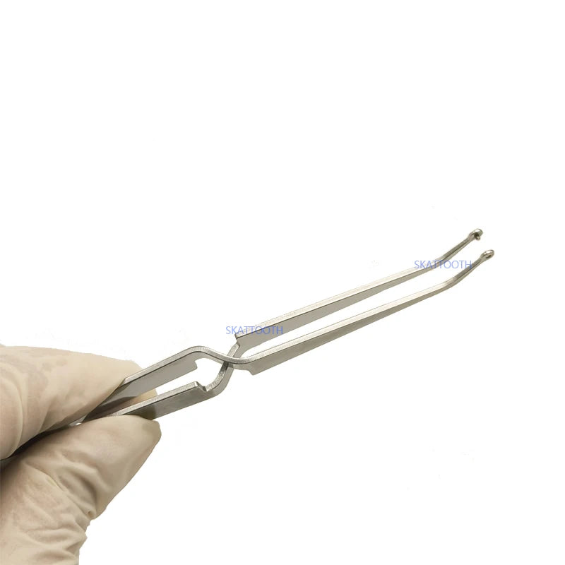 Pin Tweezer Stainless Steel + Plastic Wedges 40pcs