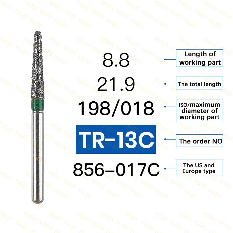 Coarse dental diamond burs