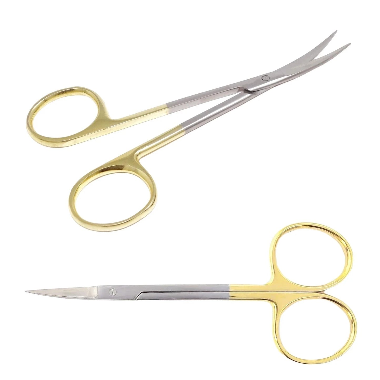  surgical scissors curved & straight