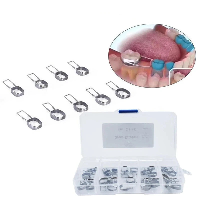 Orthodontic Molar Bands for Pedo Space Maintainer- 40 Pcs/Box