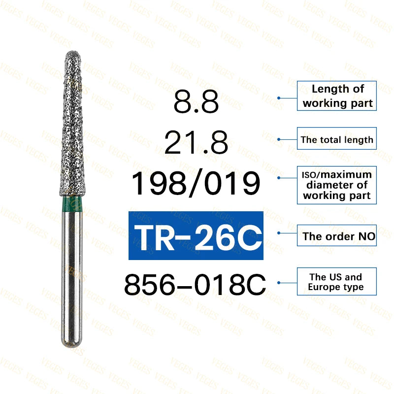 Coarse dental diamond burs