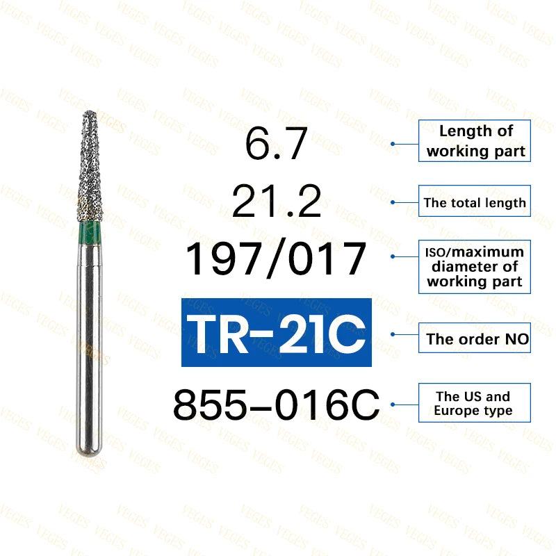 Coarse dental diamond burs