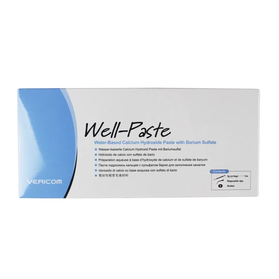 Vericom Well-Paste: Calcium Sulfate Root Canal Filling Material - 2g with Barium Sulfate