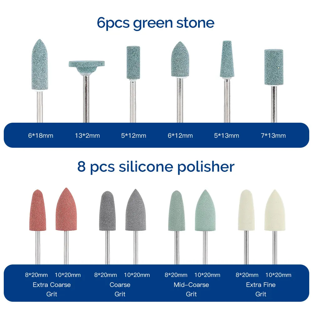 Dental Lab Polishing Kit - 51Pcs - 2.35mm Shank Diameter Great Value