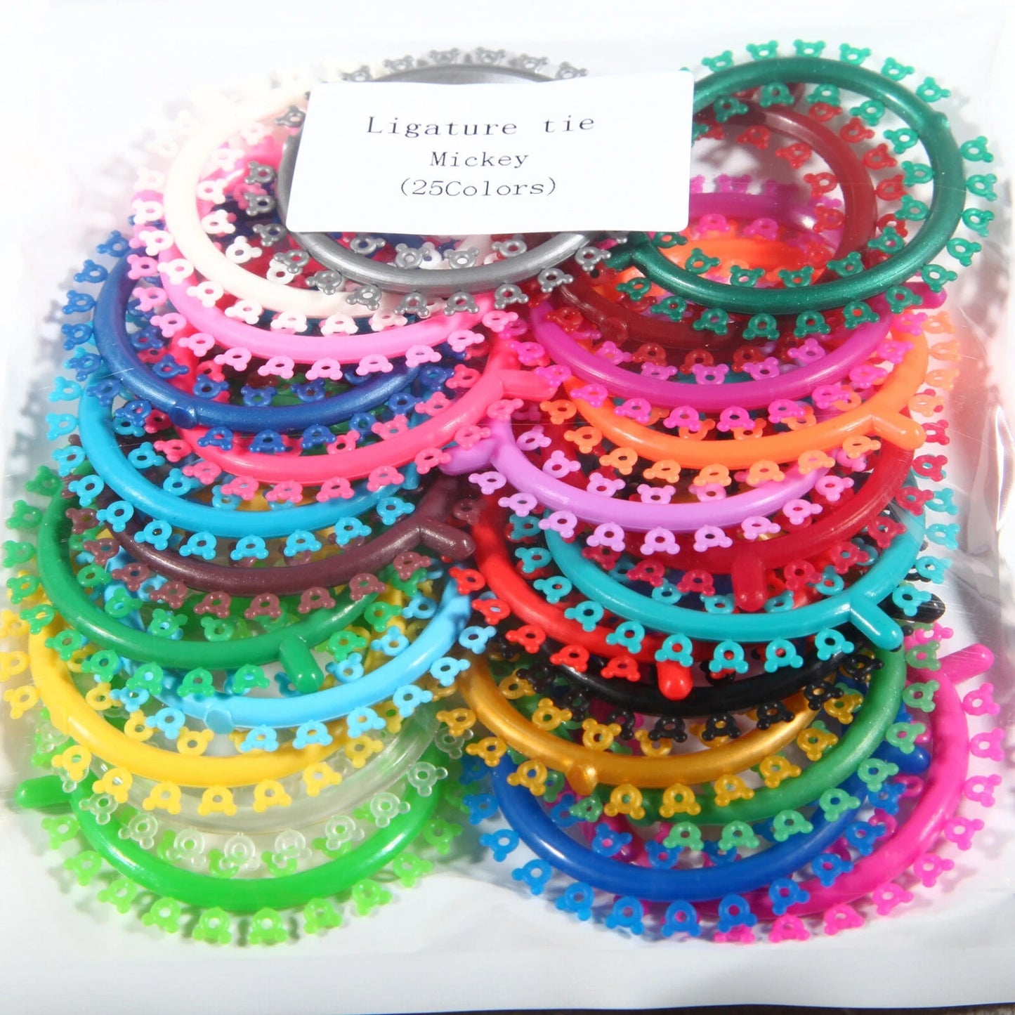 Cartoon Orthodontic Ligature Ties - 1000 Pcs Pack!