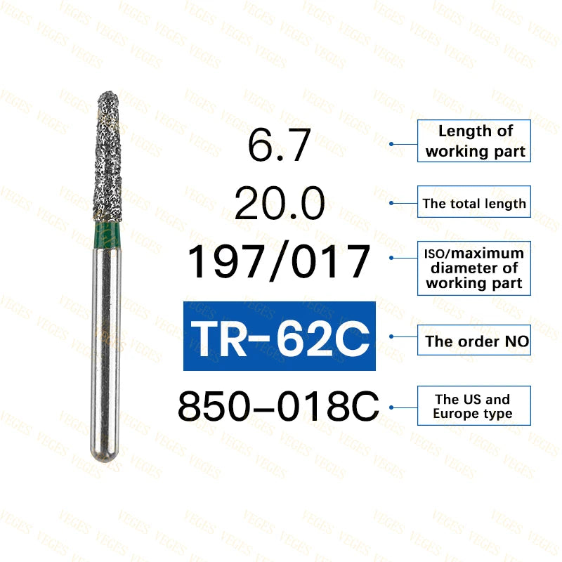 Coarse dental diamond burs