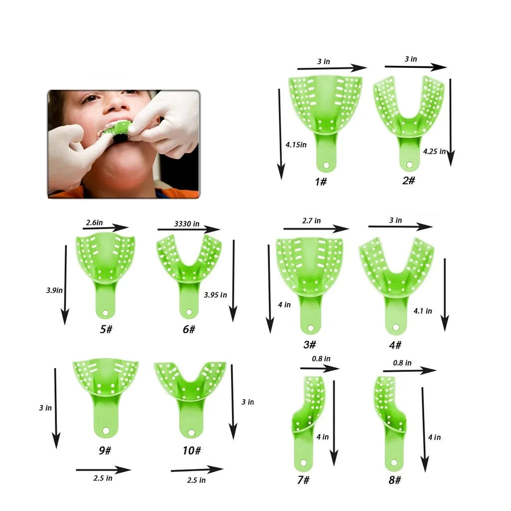 Plastic dental impression trays