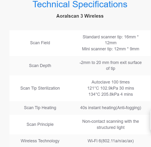 Shinning 3D Wireless Scanner-Apexdentalsupply.com