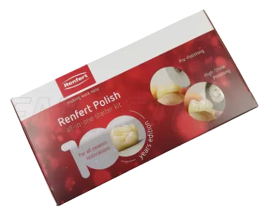 Renfert 18g All-in-One Diamond Polishing Paste Kit – Silicone Polisher & Goat Hair Brush