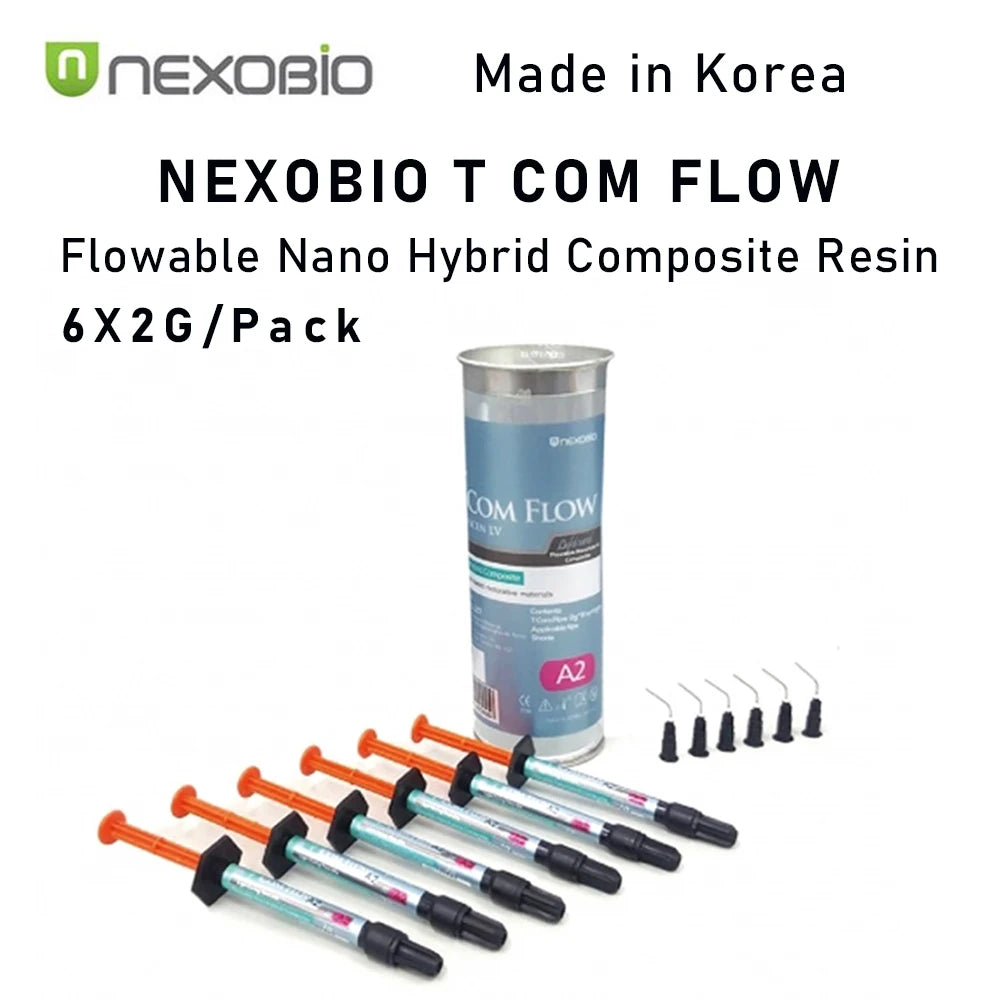 Nexobio T Com Flow: Nano Hybrid Flowable Composite - 6 Syringes (2g)