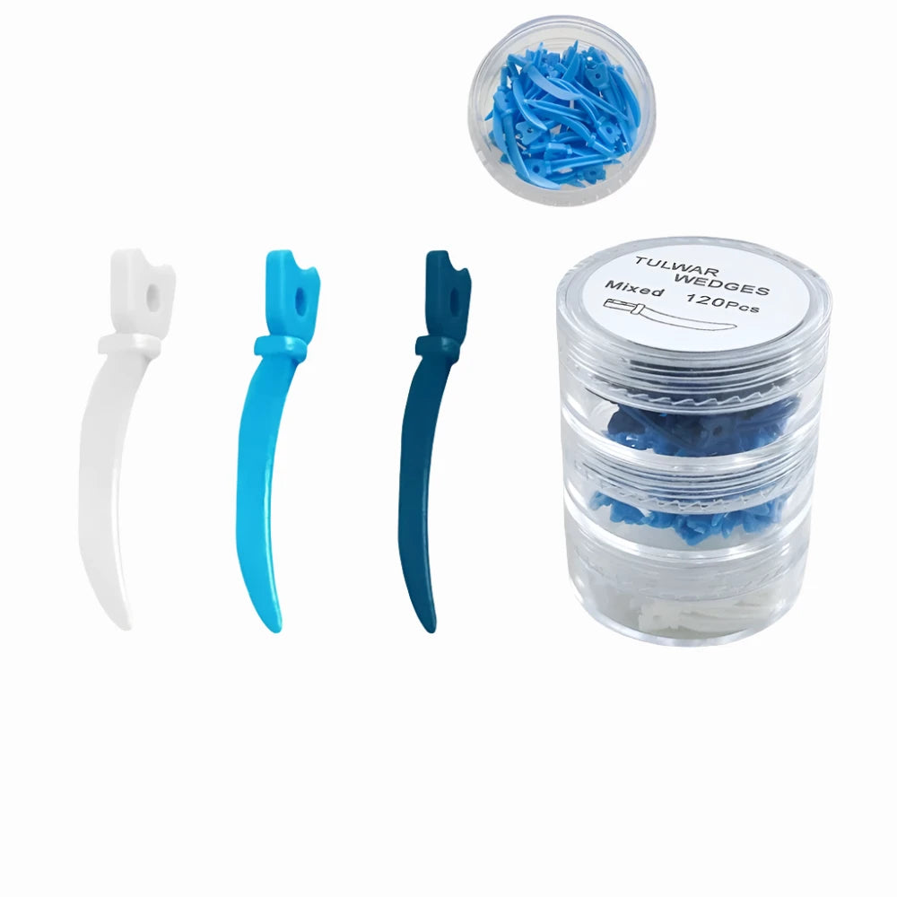 Wedges Refill Wedge Disposable Plastic - 120Pcs S/M/L