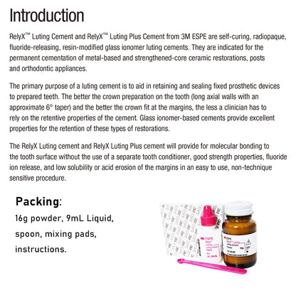 RELYX LUTING-3m Cement Kit (Powder & Liquid)