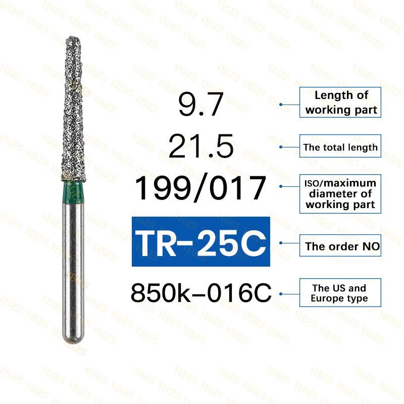 Coarse dental diamond burs