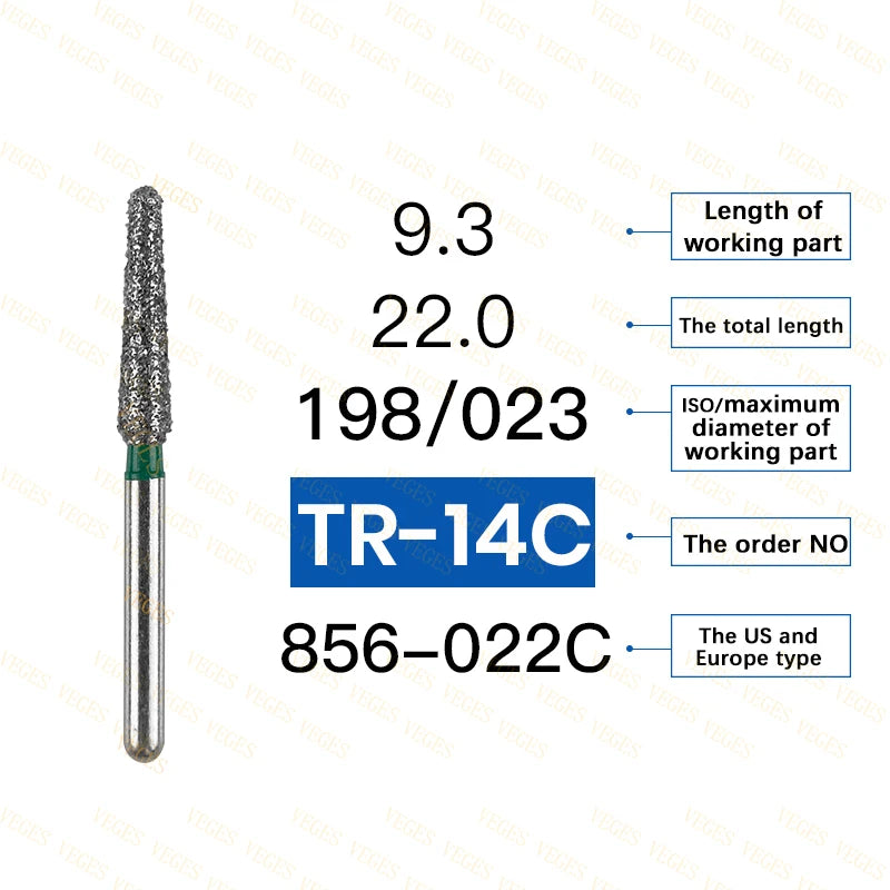 Coarse dental diamond burs