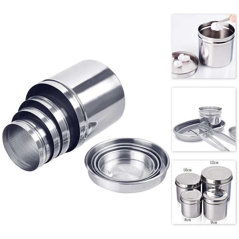 Stainless Steel Disinfecting Operative Jars