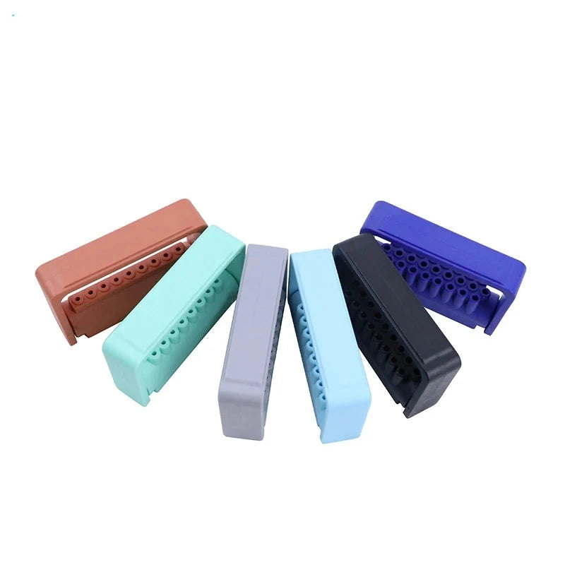 Upgrade Your Dental Practice with 6PCS Disinfection Carbide Burs Holder