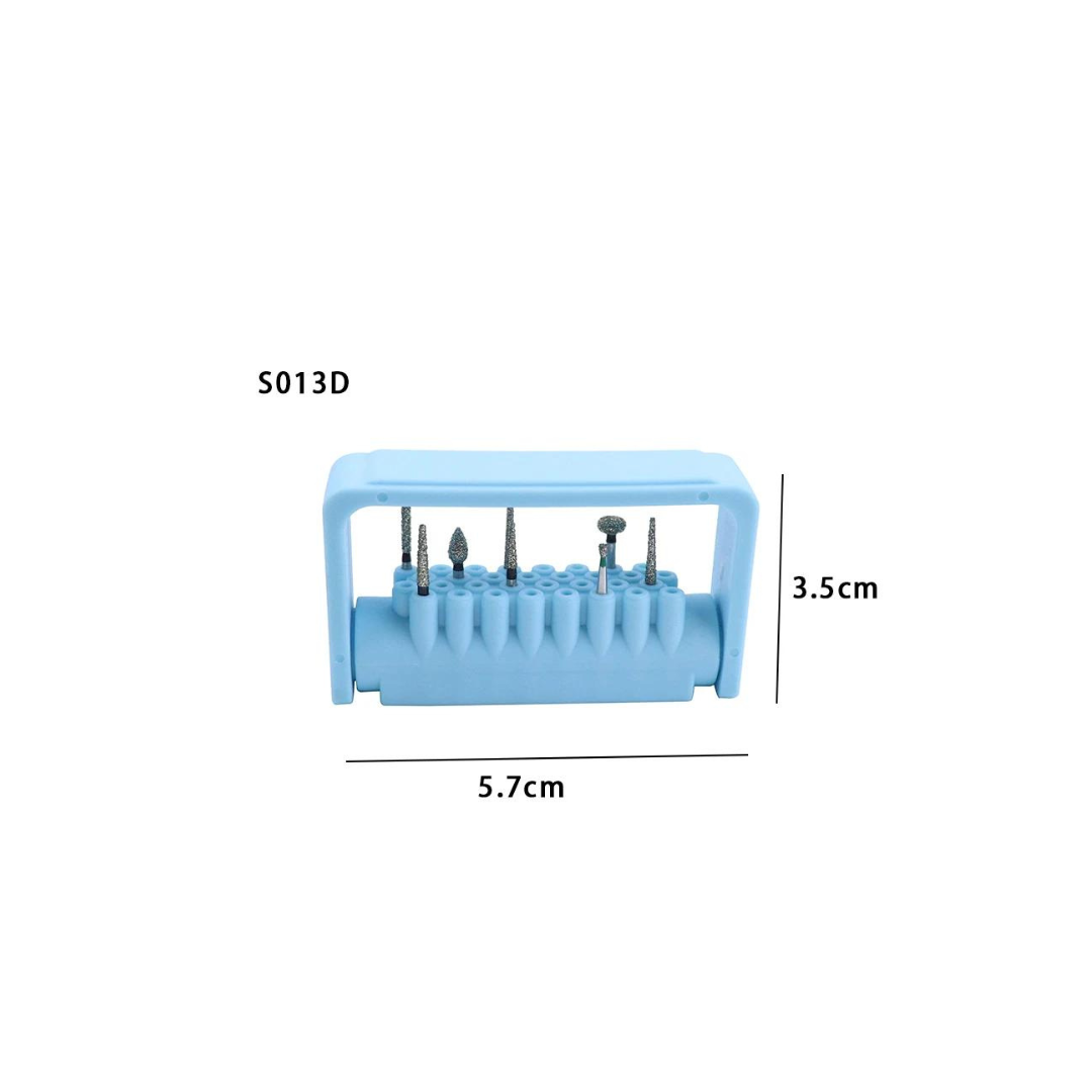 Upgrade Your Dental Practice with 6PCS Disinfection Carbide Burs Holder