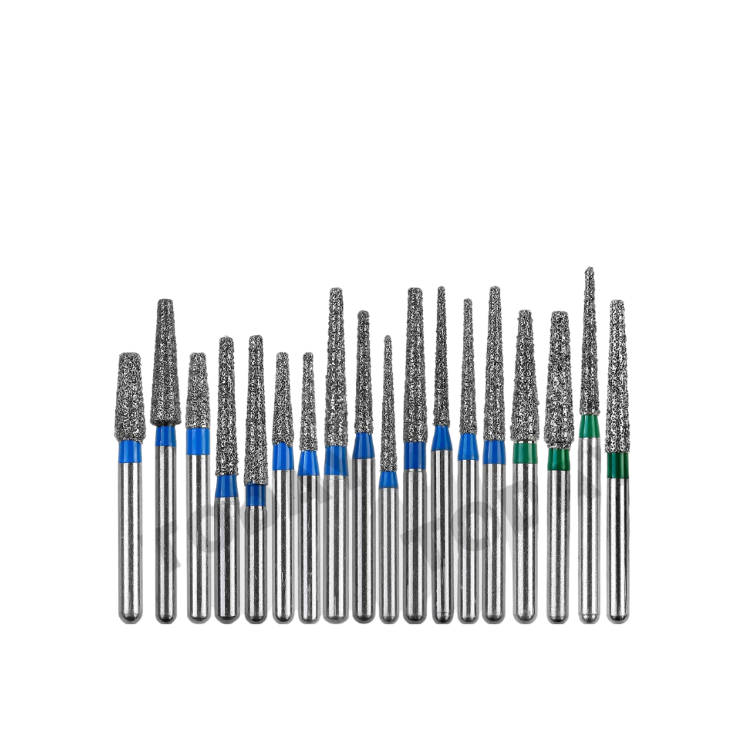 Taper End Dental Diamond Burs 10-pack