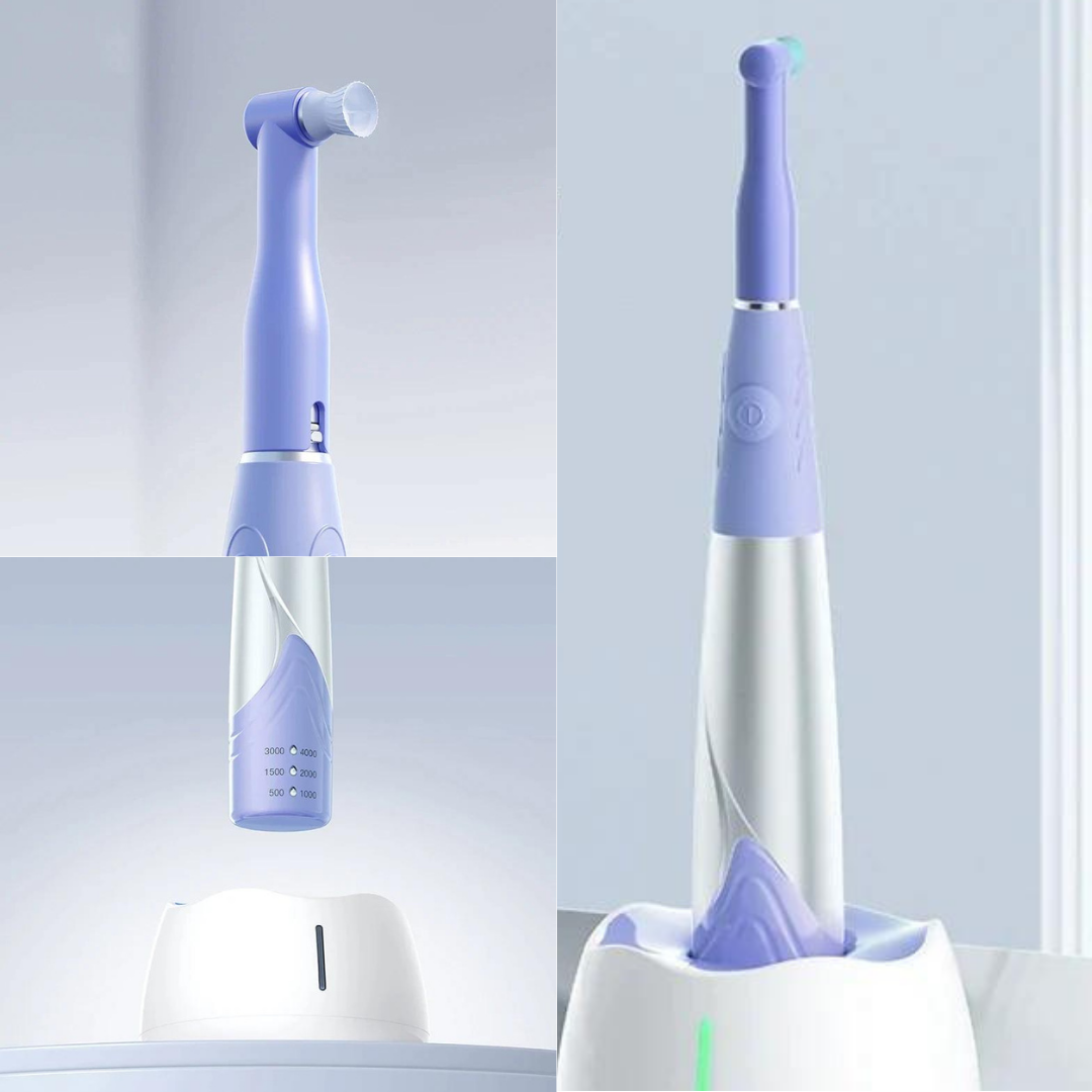 Wireless Woodpecker Prophy Handpiece - Portable Dental Hygiene Device with Bluetooth Wireless Pedal and Adjustable Speed Settings (6 Gears)