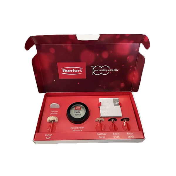Renfert 18g All-in-One Diamond Polishing Paste Kit – Silicone Polisher & Goat Hair Brush