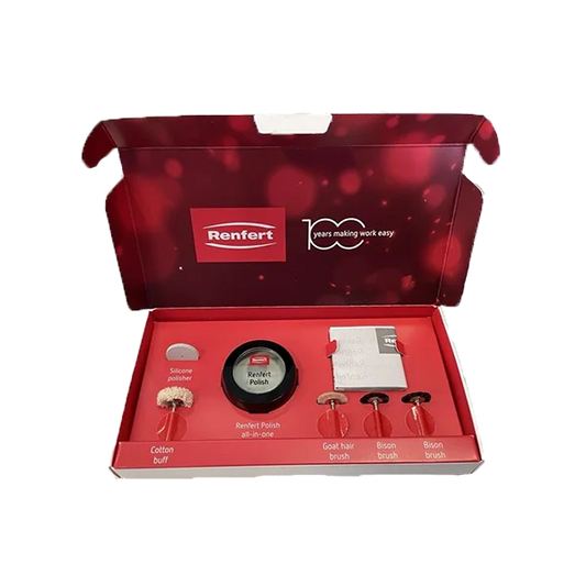 Renfert 18g All-in-One Diamond Polishing Paste Kit – Silicone Polisher & Goat Hair Brush