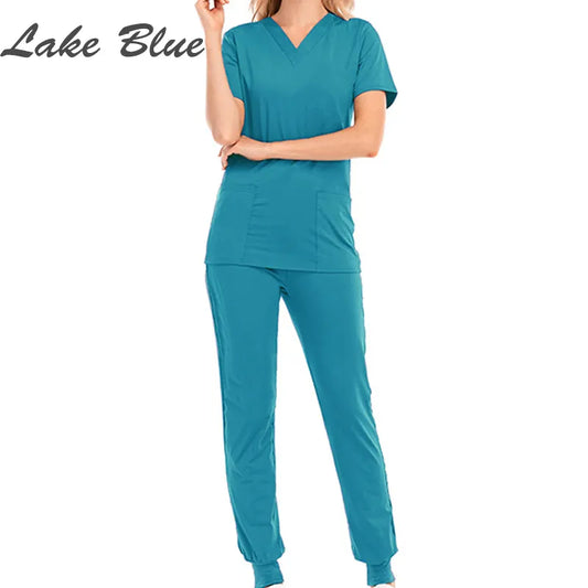 Surgical Scrubs Joggers Style  (Top& Bottom come together)
