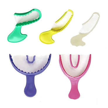 Dual Arch Impression Trays - Color-Coded 20pcs/pack