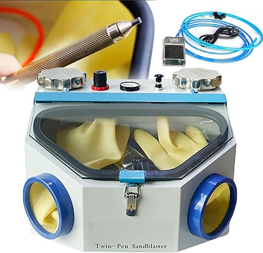 Twin-Pen Sand Blaster-10w,Electric Sand Blasting Machine