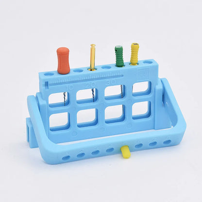 8-Hole Endo File Holder for Dental Drills - Sterilizable with Memory & Measuring Function