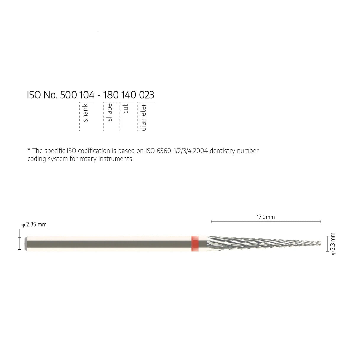 Fine Cross Cut Barrel  2.3mm - Standard Tungsten Carbide Material