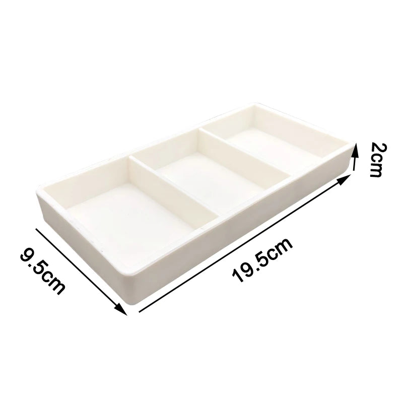 Plastic Drawer Organizer Tray 9.5cm x 19.5cm x 2cm