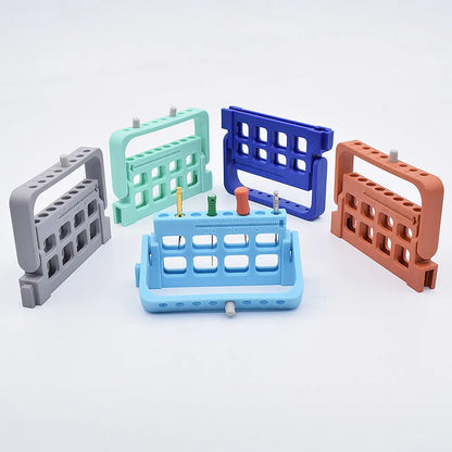 8-Hole Endo File Holder for Dental Drills - Sterilizable with Memory & Measuring Function